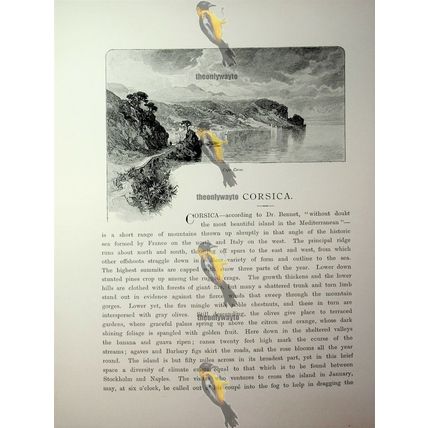 Capo Corso, Corsica, France, Book Illustration (Print), 1890