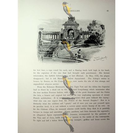 Palais De Longchamp, Marseilles, France, Book Illustration (Print), 1890