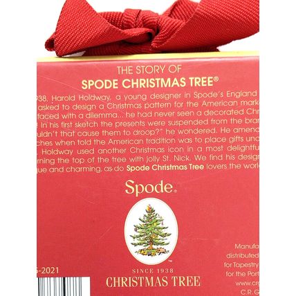 Spode Round Christmas Tree Santa Since 1938 Topper Paper Cardboard Coaster