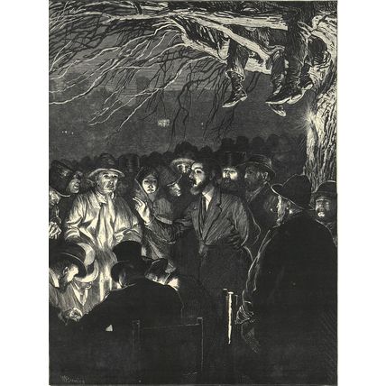 AGRICULTURAL STRIKE 1872 Valentine Walter Bromley VICTORIAN ENGRAVING