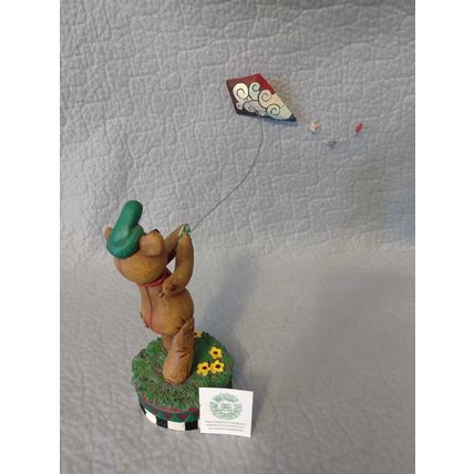 MAX THE BEAR KITE FLYER 1996 JIM SHORE ENESCO RESIN STATUE