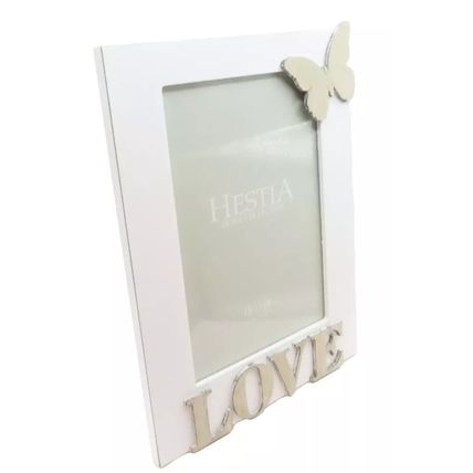 Hestia Love Photo Frame with Butterfly Detail Wooden 23.5 CM Gift Home Decor