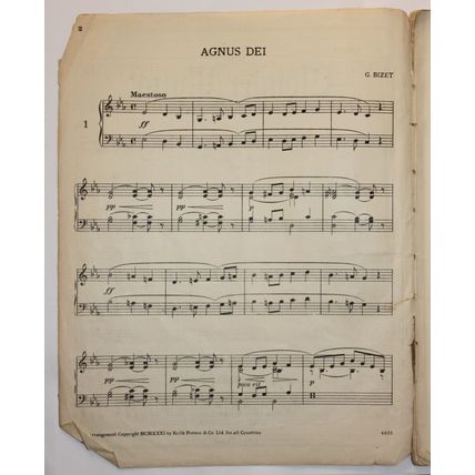 The Cloister Album of Voluntaries for Harmonium or American Organ - Keith Prowse