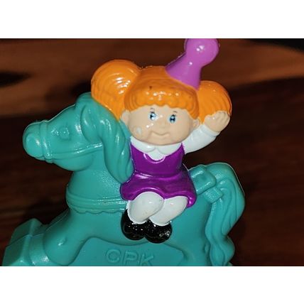1994 Happy Birthday Cabbage Patch Kids Rocking Horse Train #8 McDonalds Meal Toy
