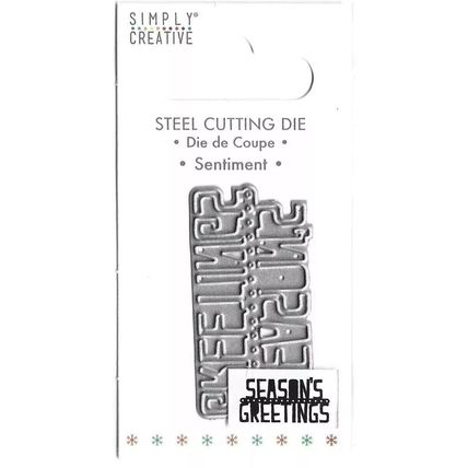 Simply Creative. Seasons Greetings Die. Die Cutting Cardmaking Scrapbooking