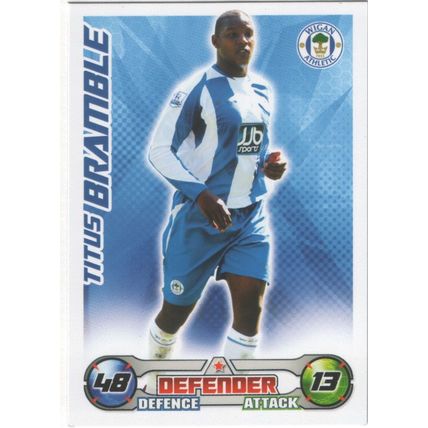 Match Attax 2008/2009 Titus Bramble Wigan Athletic