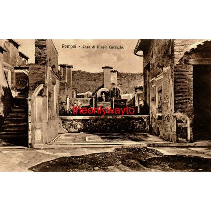 Pompei, Casa di Marco Cucrezio, Italy, 85 Brunner, Postcard