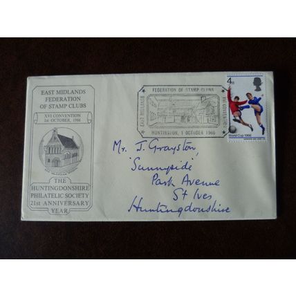 Great Britain 1966 East Midlands Federation of Stamp Clubs Special Cancel