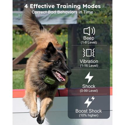 Jugbow Dog Shock Collar 2 Dogs (10-120Lbs) - 4200FT Dog Training Collar with Rem