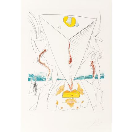 Salvador Dalí Conquest of Cosmos I 1974 Picture 1 Poster Canvas Movie Film Print