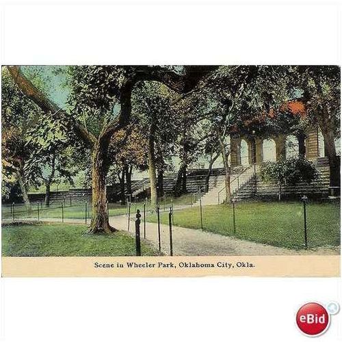 1915 View in Wheeler Park, Oklahoma City, Oklahoma