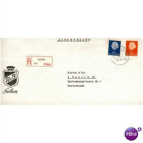 Netherlands 1963 - SG 779-780 - commercial cover 1
