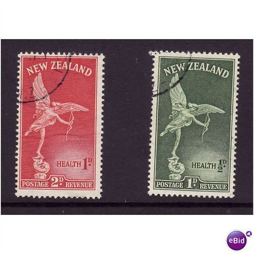NEW ZEALAND 1947 HEALTH STAMPS SG 690/691 SET 2 VALS FINE USED#2