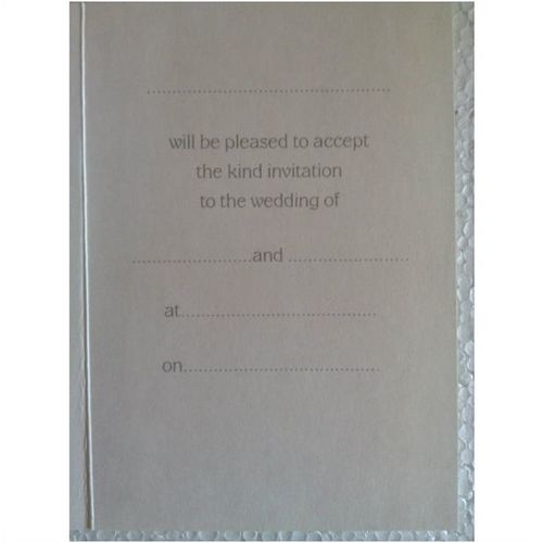 Wedding Acceptance Card #3