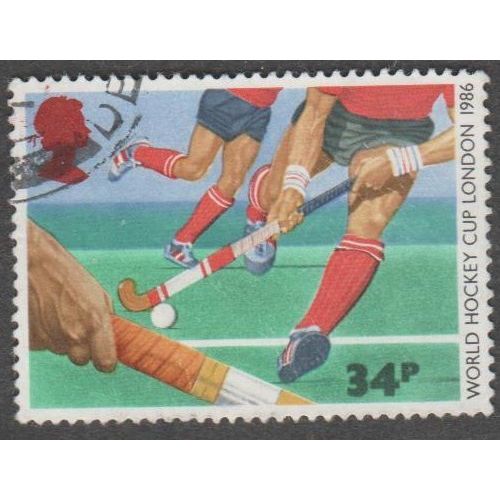 1986 World Mens Hockey Cup, London , 34p Value. Fine used