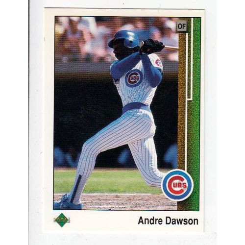 1989 Upper Deck Andre Dawson baseball card #205-NM-HOF- Cubs