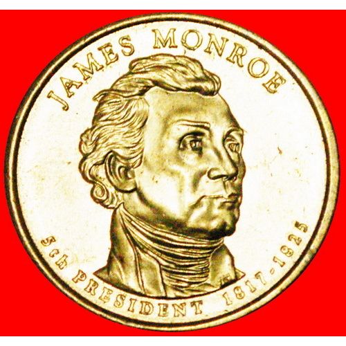 MONROE (1817-1825): USA ★ 1 DOLLAR 2008D UNC MINT LUSTER! LOW START★NO RESERVE!