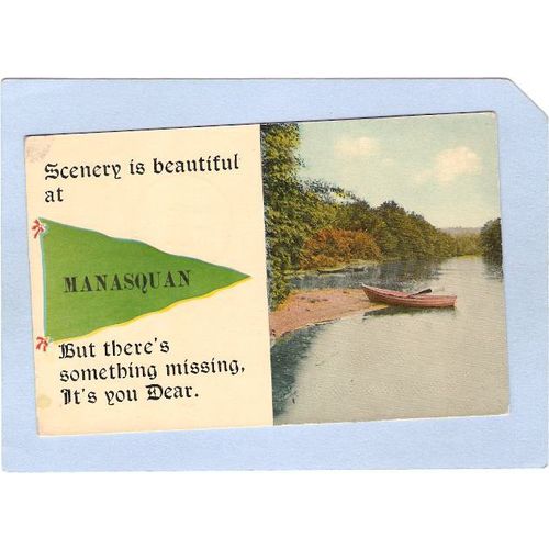 New Jersey Manasquan Pennant Card Scenery Is Beautiful At Manasquan But Th~1571
