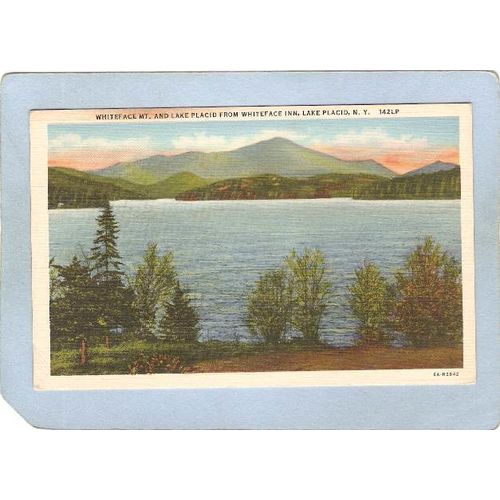 New York Lake Placid Whiteface Mt & Lake Placid From Whitefac Inn ny_box5~1723