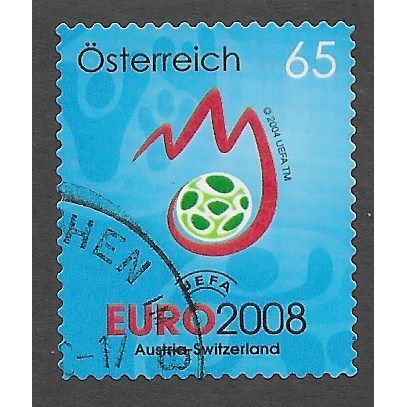 AUT 2008 65c (S/A) 'EURO 2008 FOOTBALL ' FINE USED (EBID73-333)