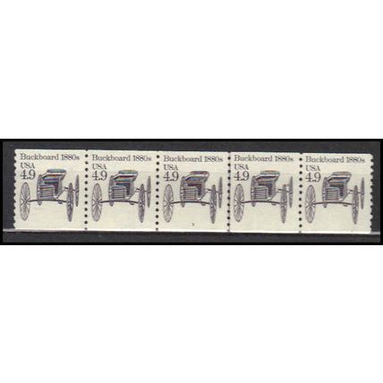 2124 4.9c Buckboard Very Fine MNH Dry Gum PNC 3/5 X0219