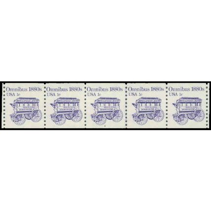 1897 1c Omnibus Fine MNH Dry Gum PNC 2/5 P0416