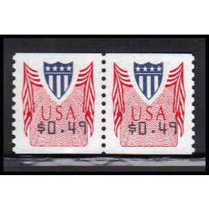 CVP32 49c Shield Very Fine MNH Pair PA5020