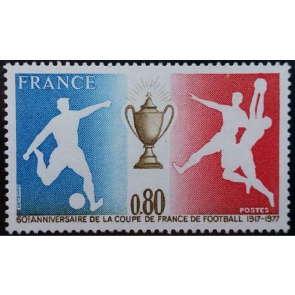 FRANCE: 1977 60th Anniv. of the French Football Cup: SG2195 MNH