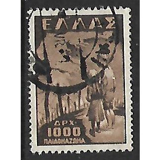 GREECE 1949 ABDUCTION OF GREEK CHILDREN 1000d CAPTIVE CHILDREN SG 684 FINE USED
