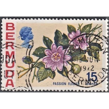 Bermuda, 1970 15c Passion Flower, SG 258 (Scott #264), used