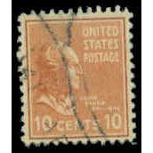Used 815 10c John Tyler Fine M07939
