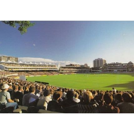 Lords Ground The Nursery End in 1980s Cricket Postcard