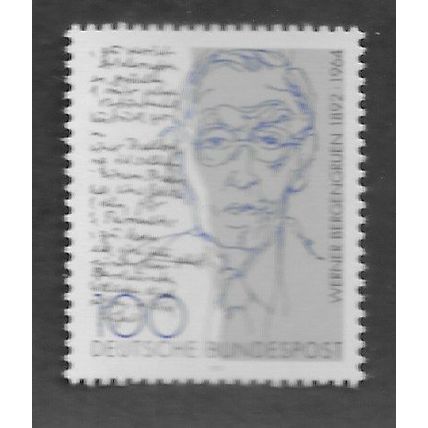 GER 1992 U/M 100pf 'WERNER BERGENGRUEN' (EBID78-819)