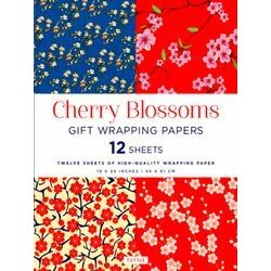 Cherry Blossoms Gift Wrapping Papers - 12 Sheets: 18 X 24 Inch (45 X 61 CM) Wrap