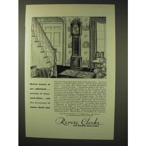 1930 Revere Clock Ad - Hanover