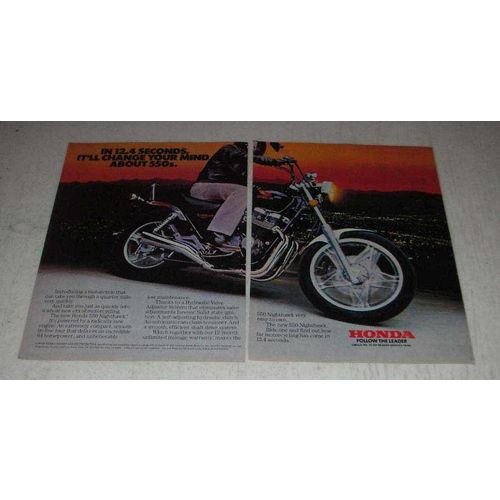 1983 Honda 550 Nighthawk Motorcycle Ad