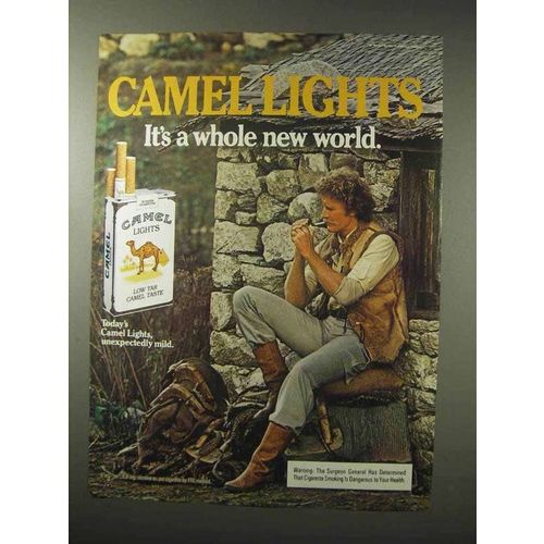 1984 Camel Lights Cigarettes Ad - New World