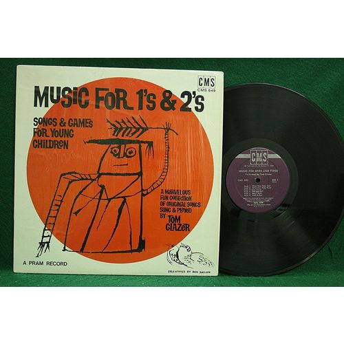 Tom Glazer - Music For 1’s & 2’s-Songs & Games for Young Children - CMS 649 - NM