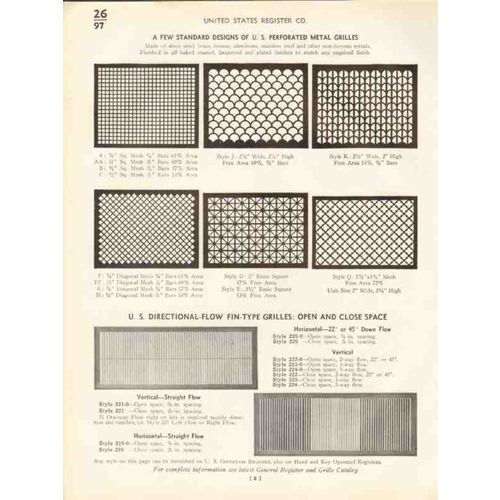 united states register company 1938 air conditioning vintage catalog