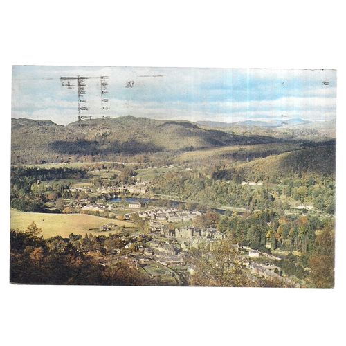 DUNKELD & BIRNHAM, PERTH & KINROSS, SCOTLAND used vintage postcard 1988 pm =