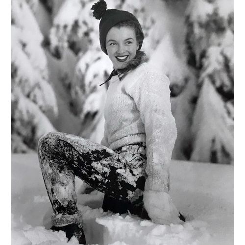 Marilyn Monroe vintage print Snow Early Photo poster Playboy Man Gift Wall Art
