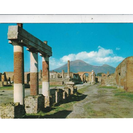 Pompei Portico Orientale Italy Postcard unused VGC