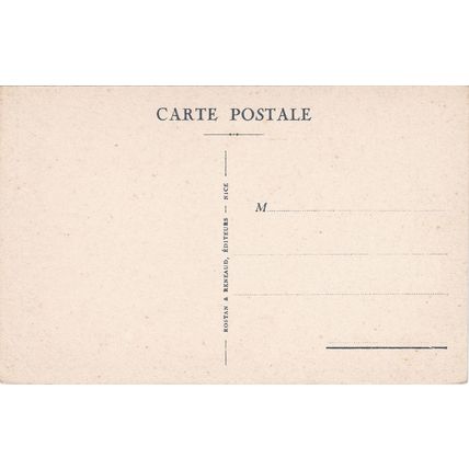 Standard size printed postcard Sospel France