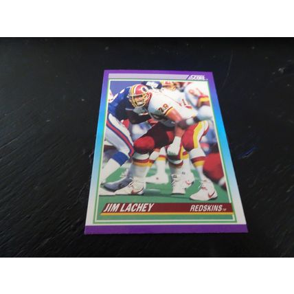 1990 Score Football Card # 202 Jim Lachey Excellent-Mint (6) Washington Redskins