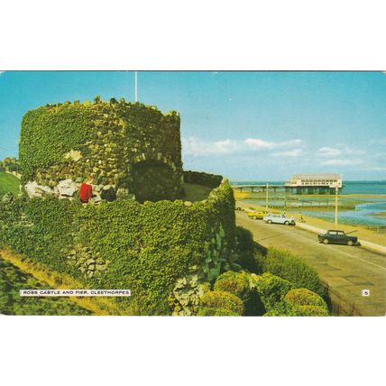Standard size printed postcard Ross Castle Pier Cleethorpes Lincolnshire