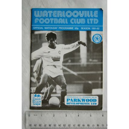 1991 programme Waterlooville FC v. Corby Town