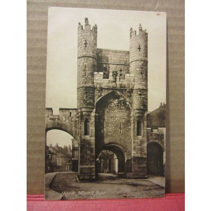 MONK BAR, YORK. unused antique postcard by F Frith #