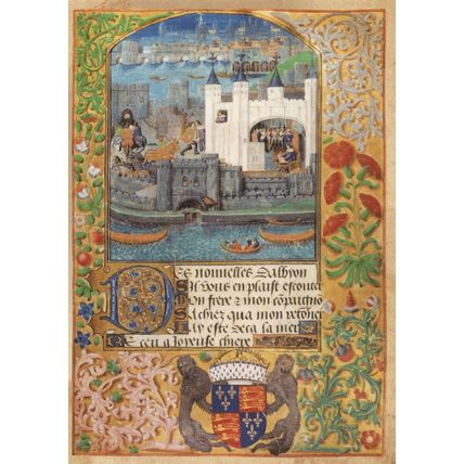 Charles Duke Of Orleans Tower Of London Manuscript Book Postcard