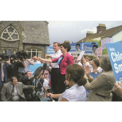 David Cameron in Norwich By Election 2009 Norfolk Postcard