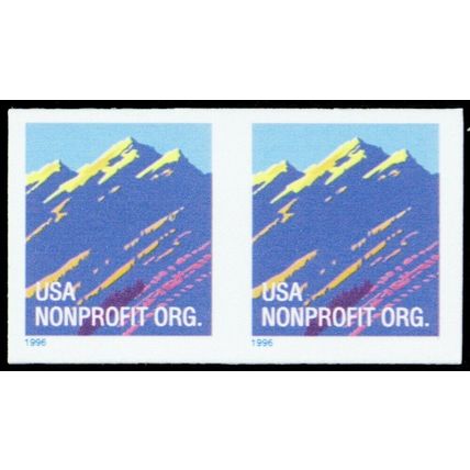 2904c, VF NH Nonprofit Die Cut Omitted Error Coil Pair - Stuart Katz